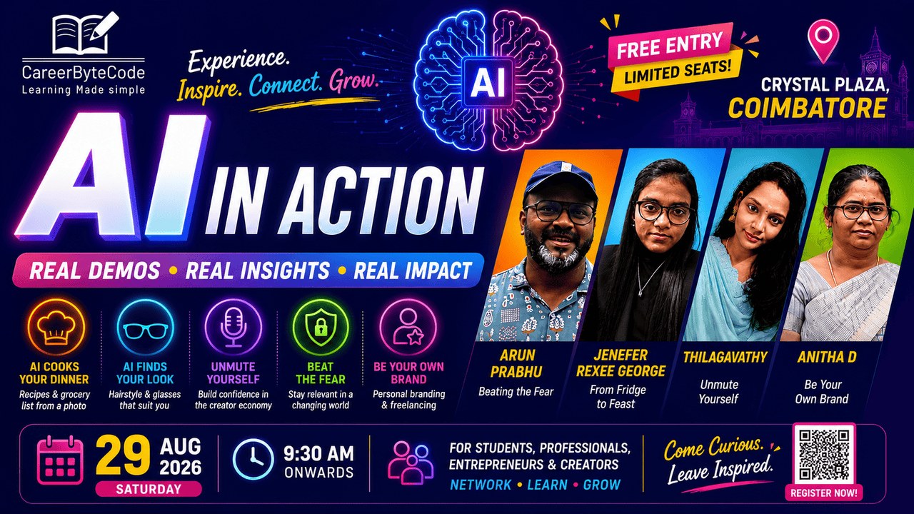 AI Meets You Discover. Learn. Transform. poster