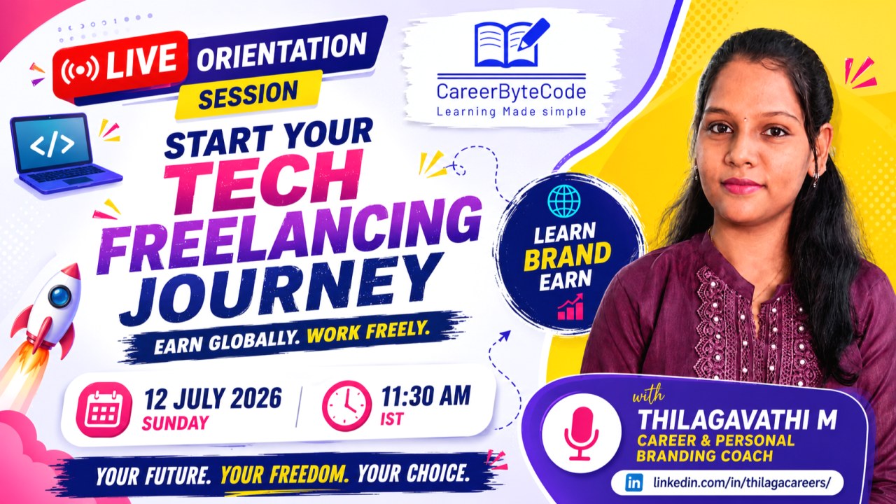 Start Your Freelancing and Earn from Home poster